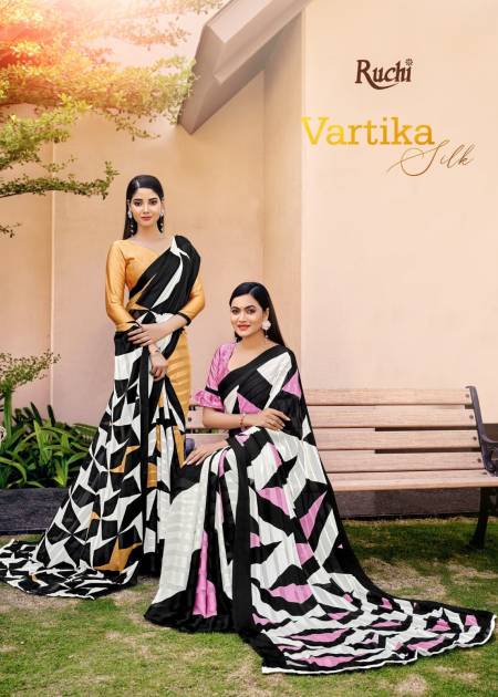 Vartika Silks  Silk Sartin  Saree Catalog